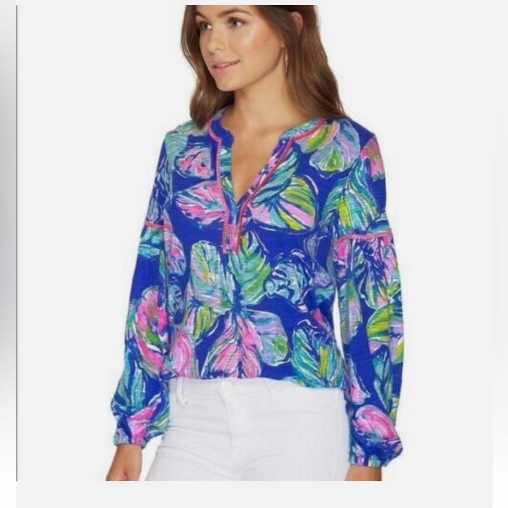Lilly Pulitzer Kalissa Knit Tunic Top in Casa Del Sol